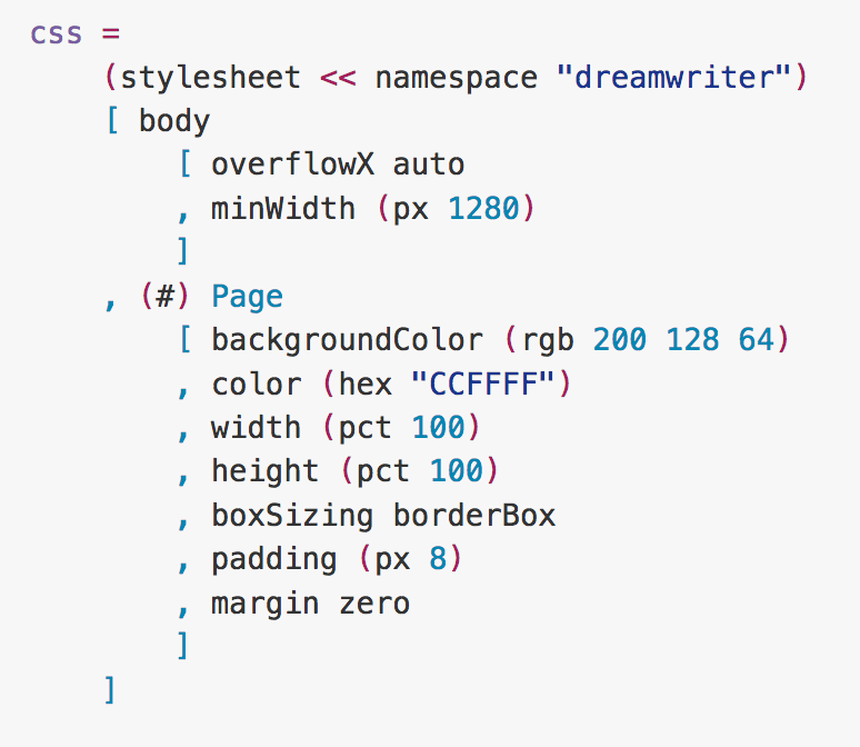 elm-css